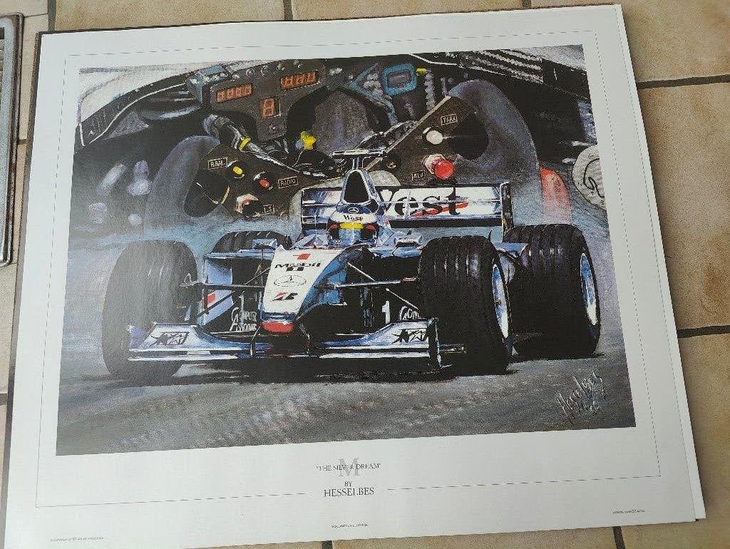 Hessel Bes F1 Litho -"The Silver Dream" )-Lmtd Edition, Ophalen of Verzenden, Zo goed als nieuw, Formule 1