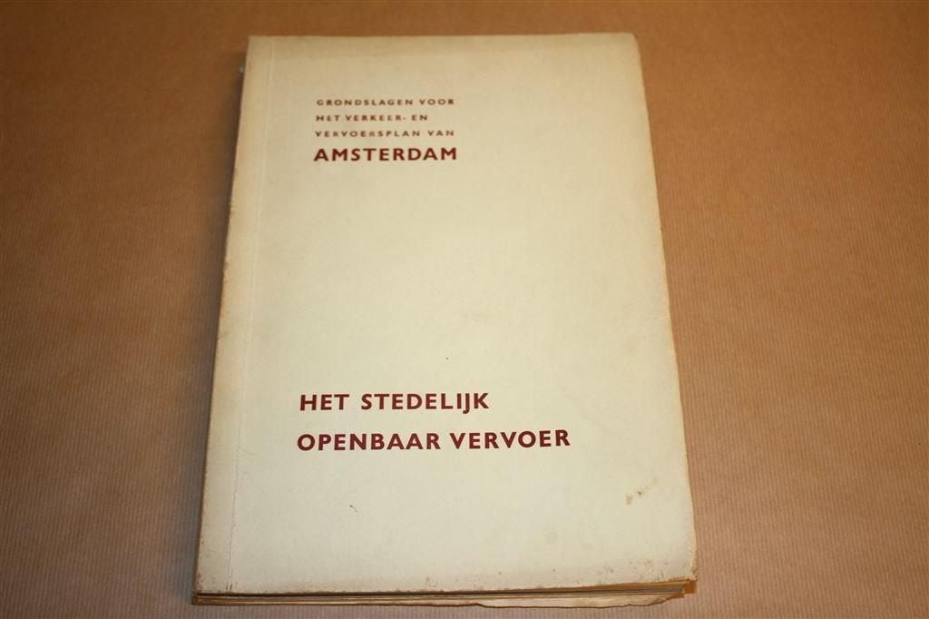 Stedelijk Openbaar Vervoer Amsterdam - Interim Nota 1960 !!, Boeken, Ophalen of Verzenden, Gelezen
