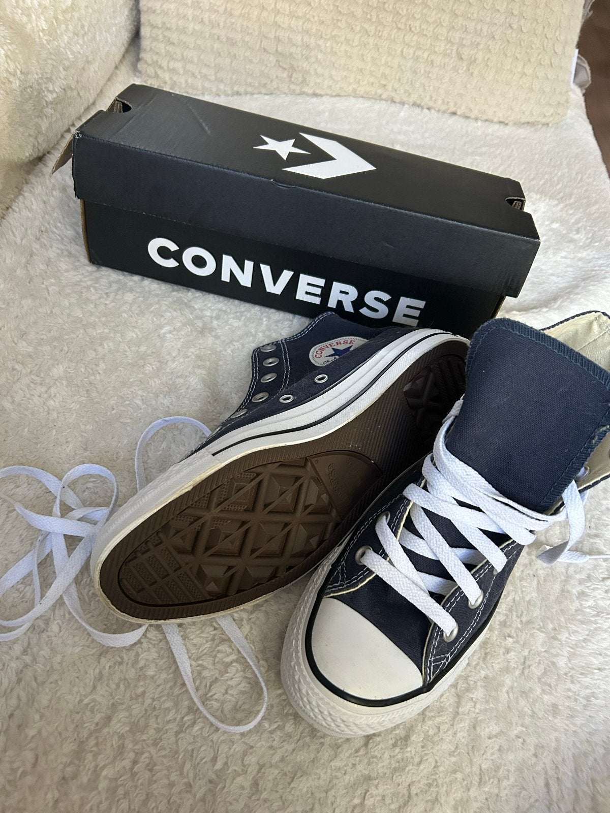 Nieuwe Converse All Stars donkerblauw maat 37,5, Kleding | Dames, Ophalen of Verzenden, Nieuw, Blauw, Sneakers of Gympen