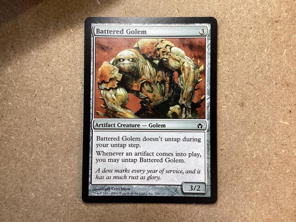 1x Battered Golem [106/165] (Excellent), Ophalen of Verzenden, Zo goed als nieuw, Losse kaart