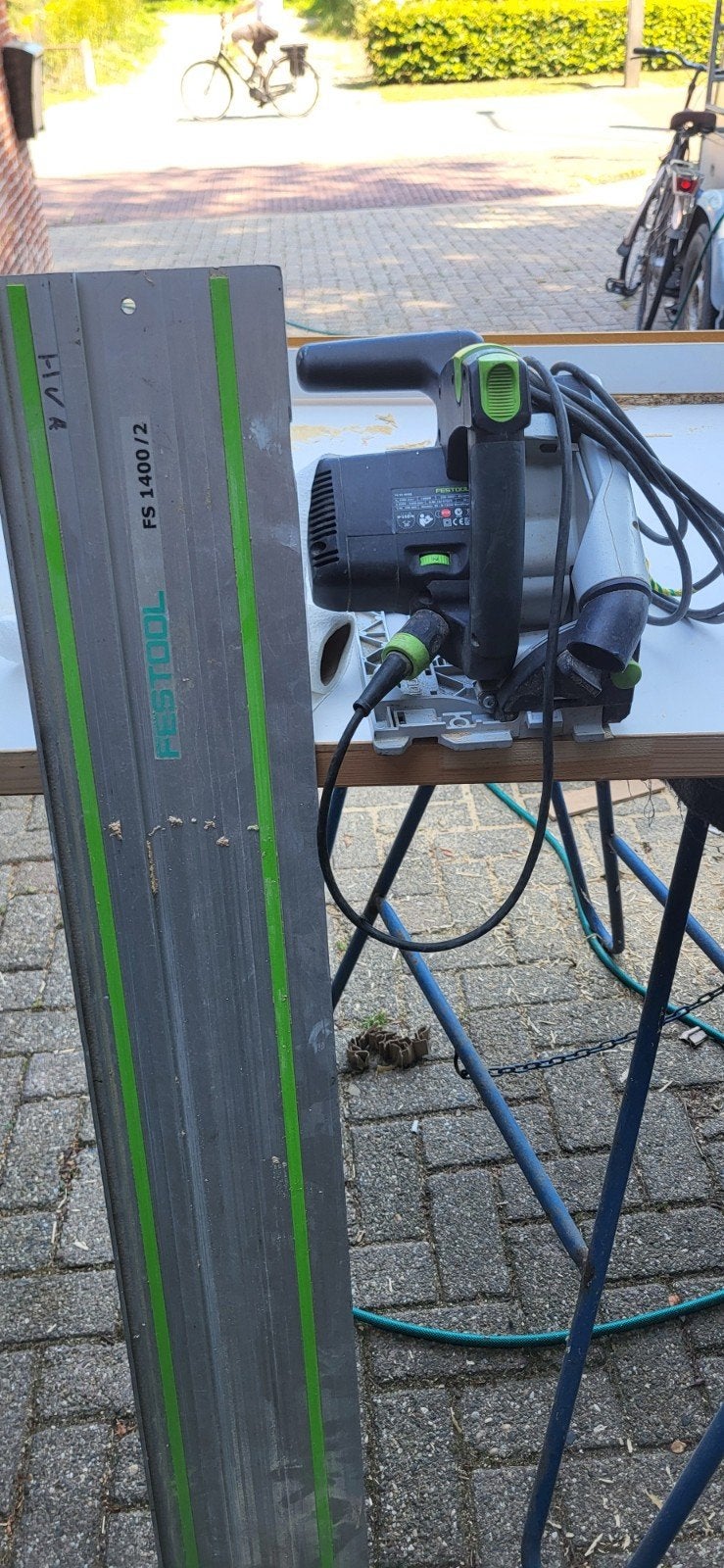 Festool TS 55 REBQ invalcirkelzaag., Doe-het-zelf en Verbouw, Gereedschap | Zaagmachines, Ophalen, Gebruikt, Invalzaag, 30 tot 70 mm