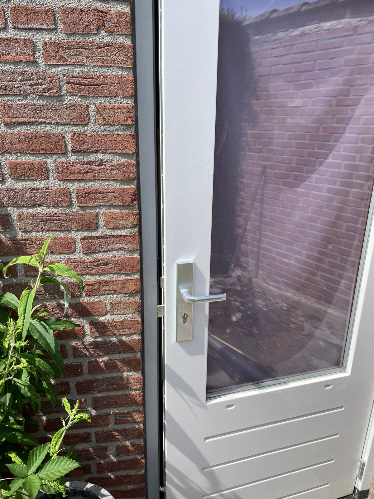 Hard houten deuren met deurbeslag, Ophalen, Zo goed als nieuw, Buitendeur, 200 tot 215 cm