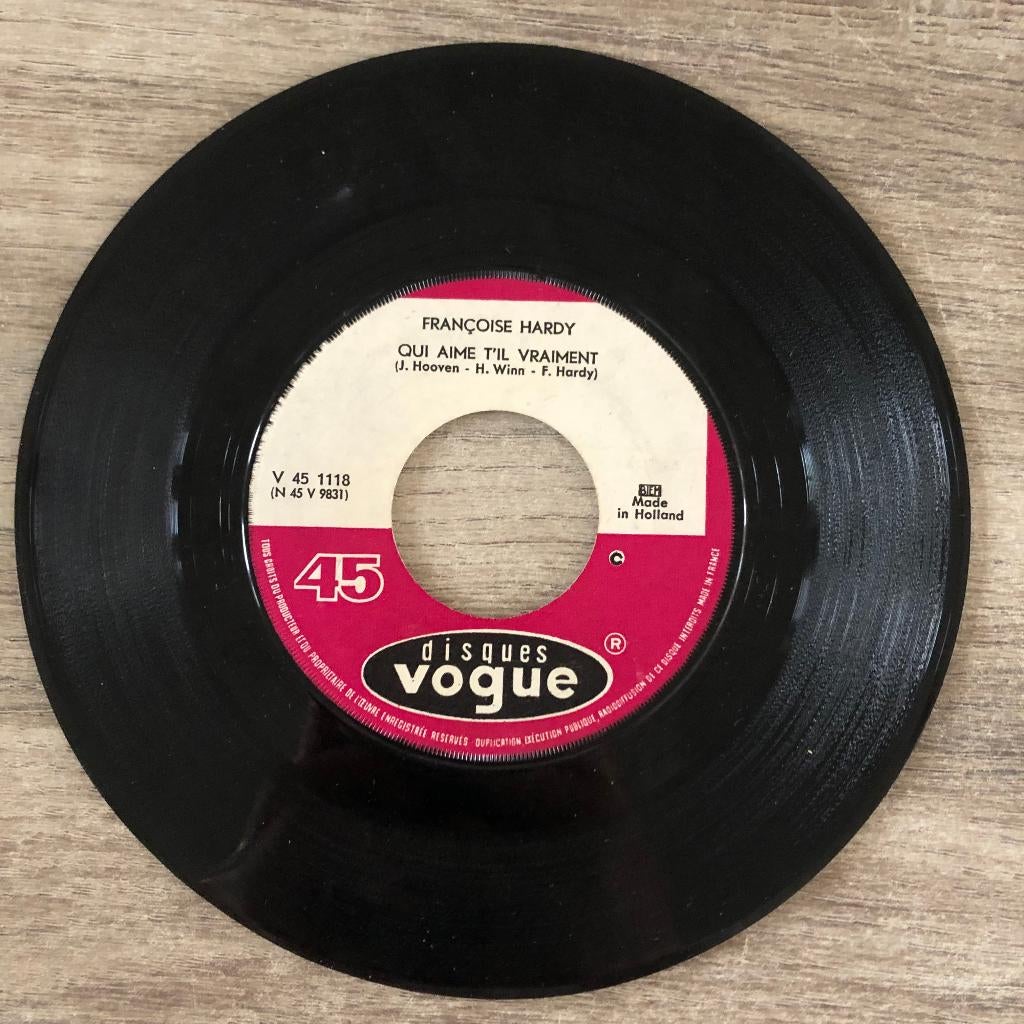 vinyl single Francoise Hardy, Ophalen of Verzenden, Gebruikt, Pop