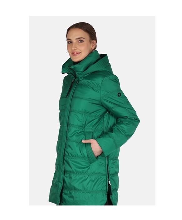 Groene gewatteerde jas, Fuchs Schmitt, Kleding | Dames, Maat 38/40 (M), Ophalen of Verzenden, Fuchs Schmitt, Gedragen