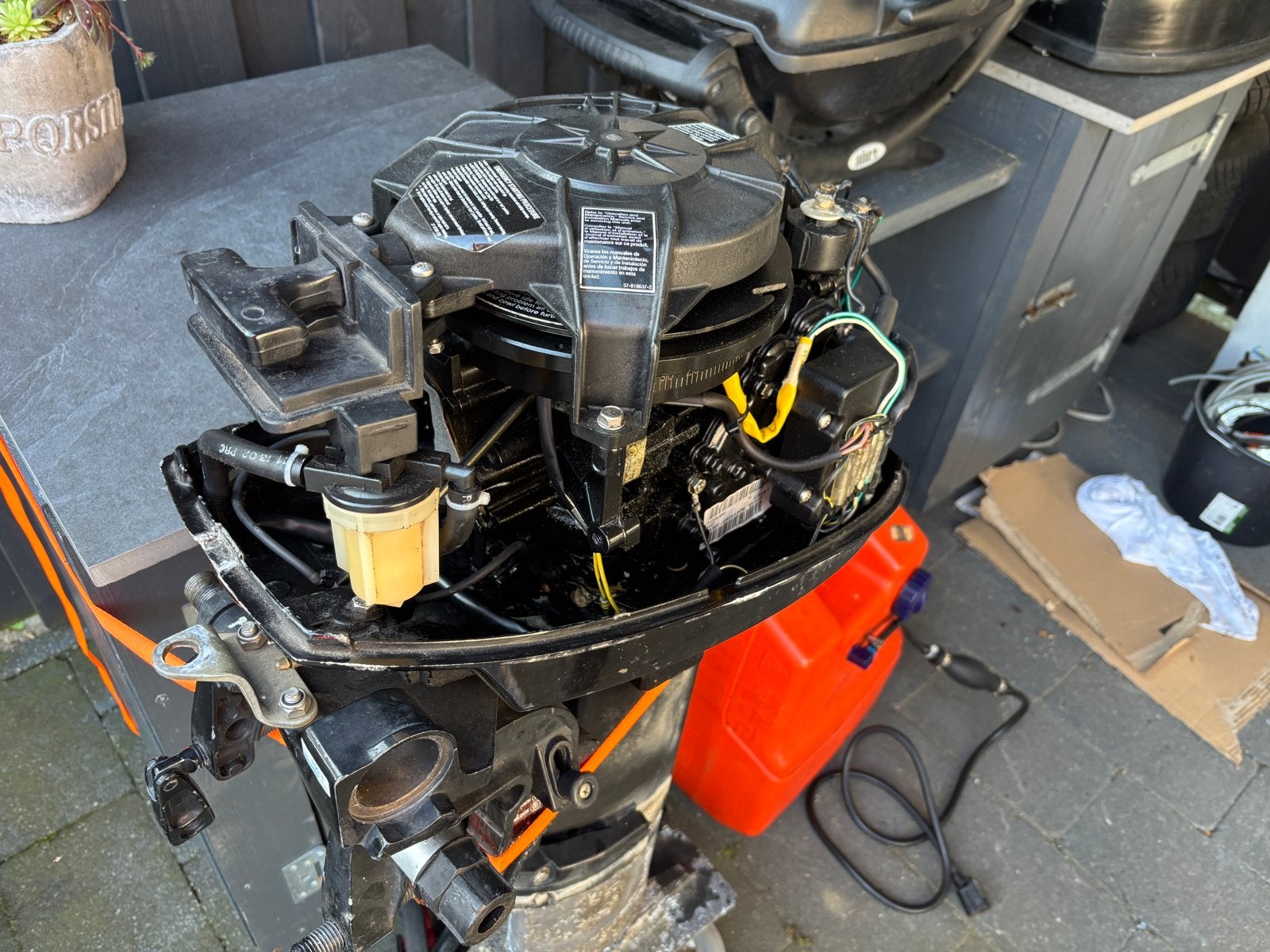Mercury 6pk 2-takt buitenboordmotor - Loopt, schakelt niet, Watersport en Boten, Bootonderdelen, Gebruikt, Motor en Techniek, Motorboot