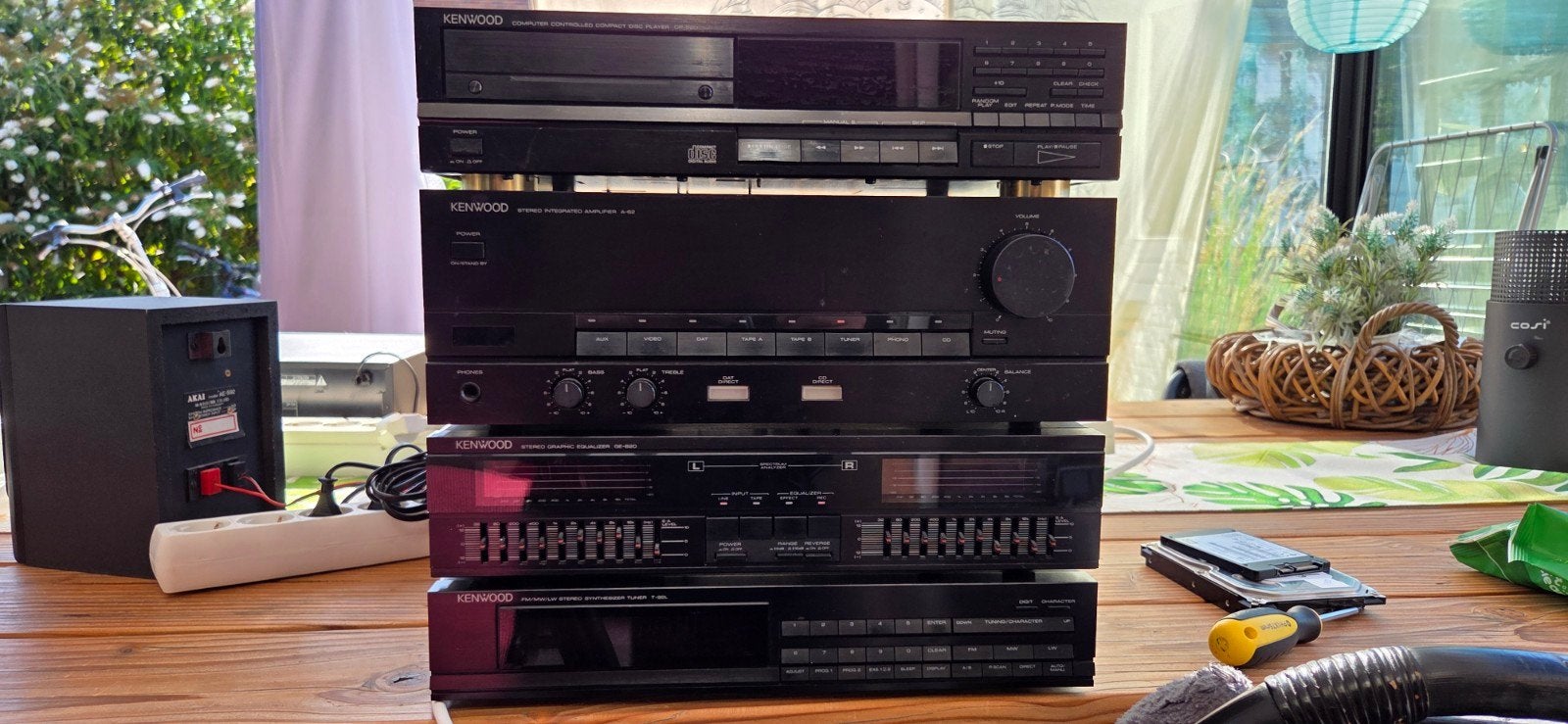 Kenwood Set: Versterker, Equalizer, Tuner (CD-speler def, Audio, Tv en Foto, Stereo-sets, Ophalen, Gebruikt, Overige merken