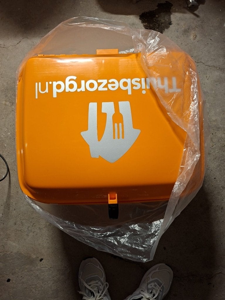Nieuwe Thuisbezorgd koffer / bezorgbox voor scooter of fiets, Ophalen, Nieuw