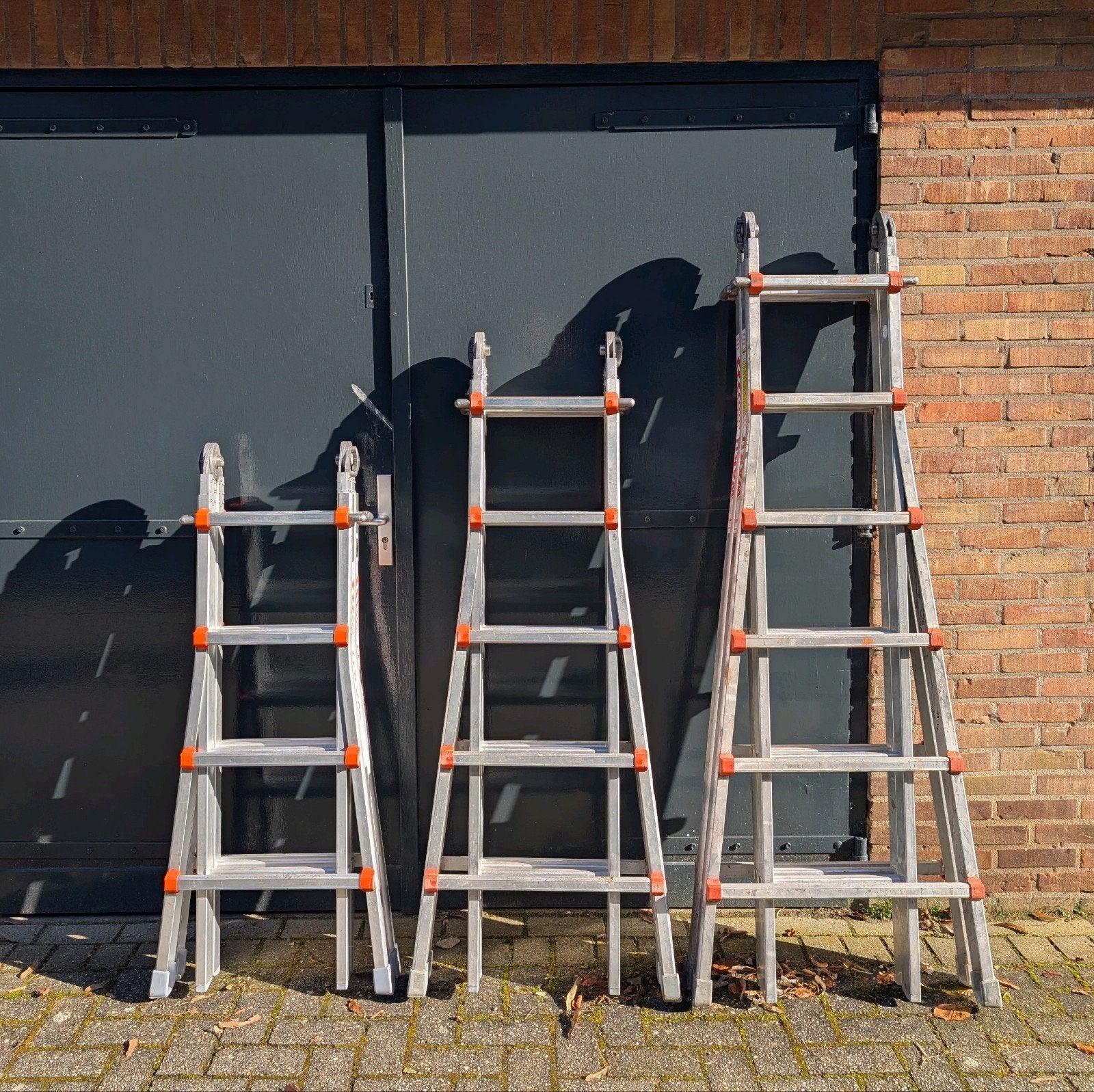 WAKU/4x4/4x5/4x6 TELESCOPISCHE TRAP/LADDER/TRAP/VOUWLADDER, Doe-het-zelf en Verbouw, Ladders en Trappen, Ophalen, Trap, Zo goed als nieuw