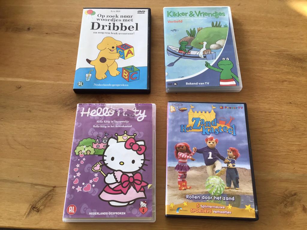 4 leuke peuter/kleuter films op DVD, Ophalen of Verzenden, Zo goed als nieuw