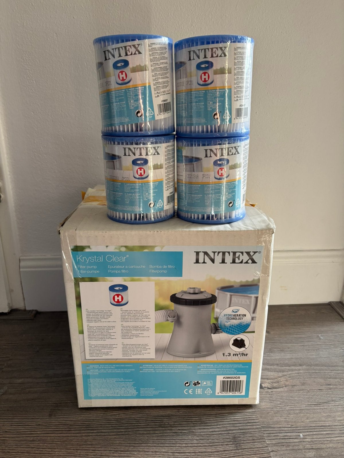 Te koop: Intex Krystal Clear 602G filterpomp voor zwembad, Ophalen of Verzenden, Zo goed als nieuw