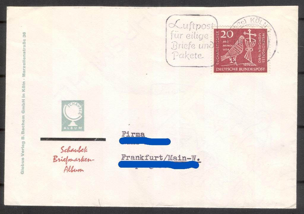 Duitsland (36) - brief Schaubek Briefmarken Album, Verzenden, Envelop