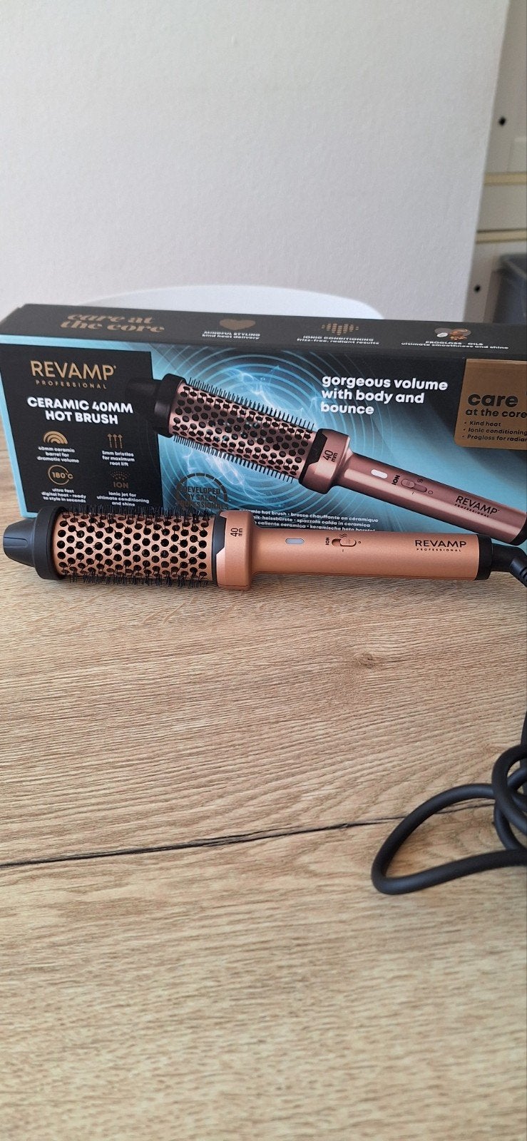 Revamp keramische hete borstel  40mm, Ophalen of Verzenden, Zo goed als nieuw, Krultang of Stijltang