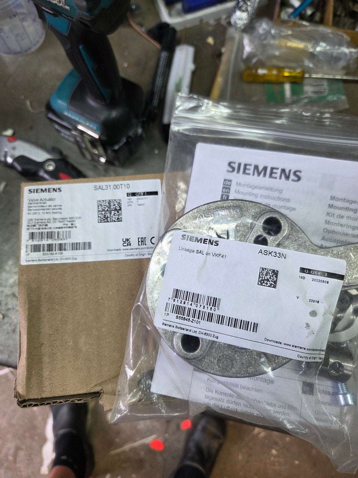 Siemens SAL31.00T10 Servomotor + ASK33N Koppeling, Ophalen of Verzenden, Nieuw, Siemens, Overige typen