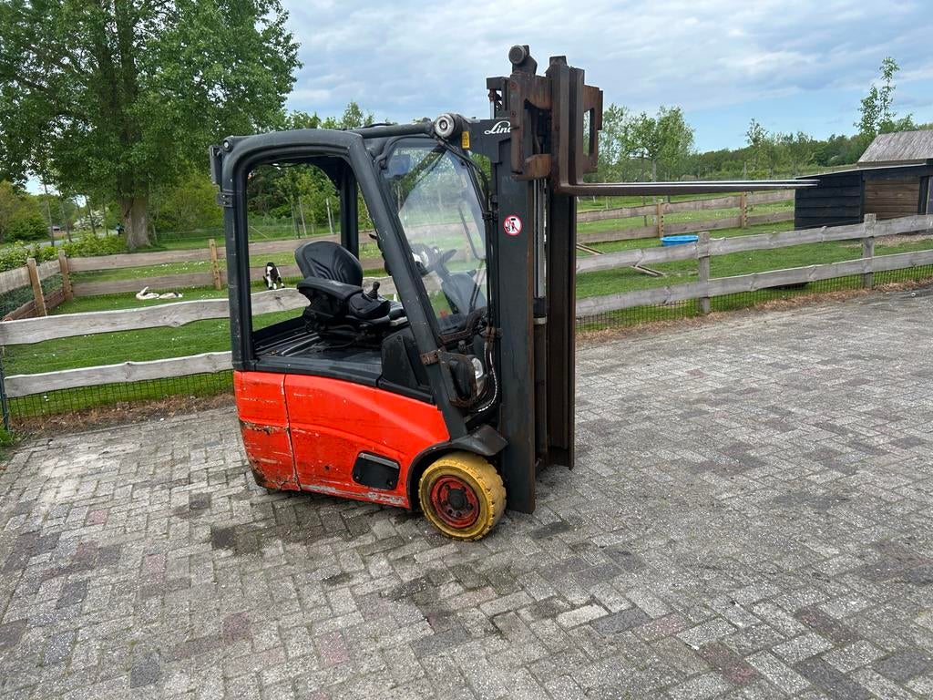 Linde e14-01 Heftruck Triplomast 280cm hefhoogte, 2000 tot 3000 kg, Ophalen, Elektrisch, Heftruck