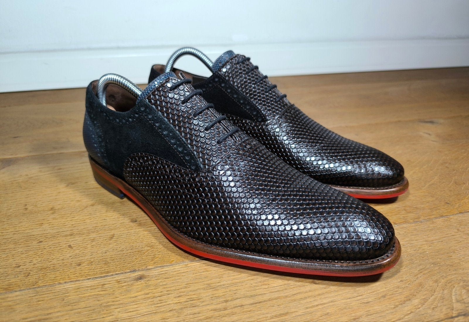 Floris van Bommel herenschoenen maat 7,5 / 41,5, Ophalen, Bruin, Floris van Bommel, Zo goed als nieuw