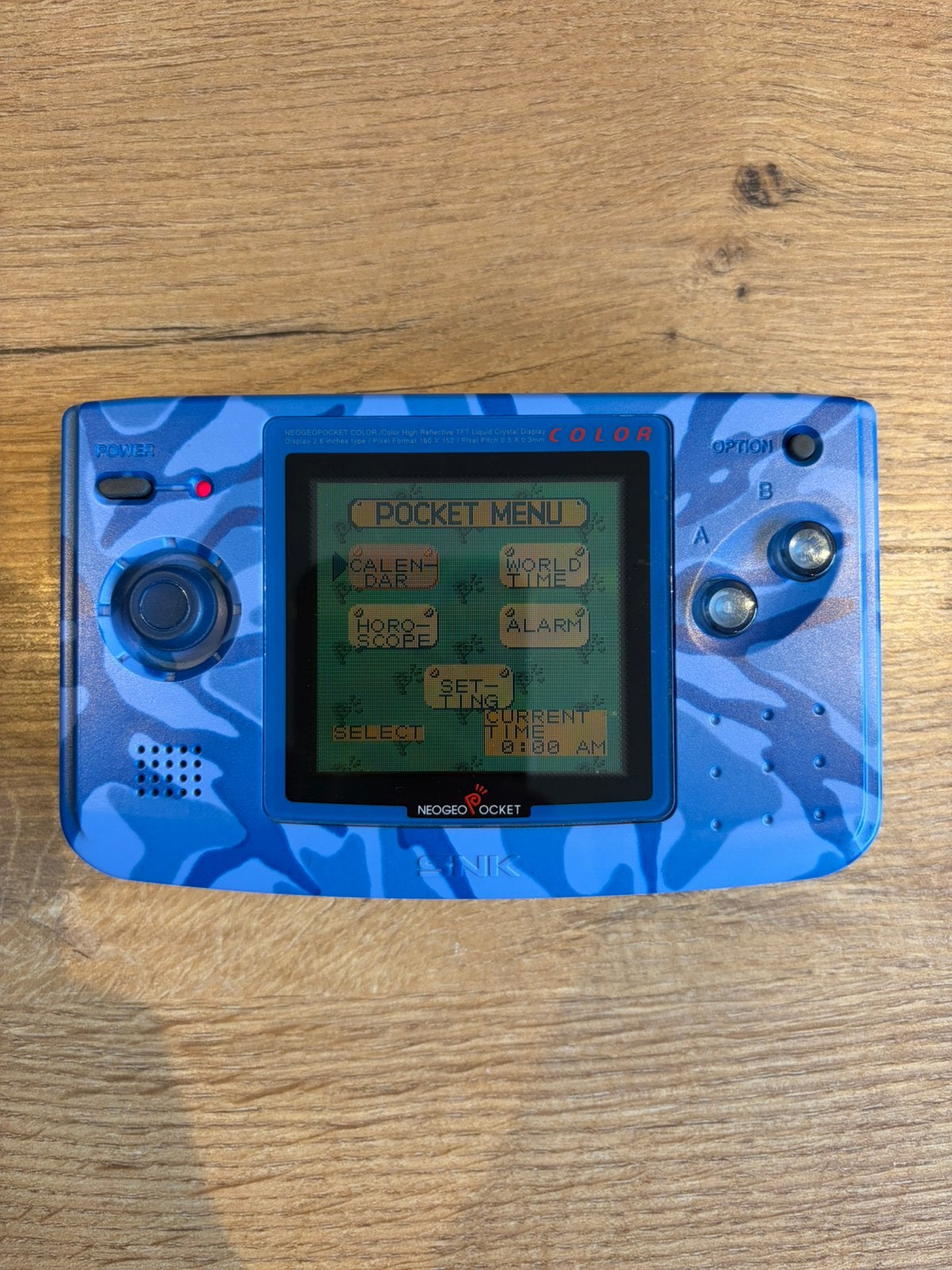 Neo Geo Pocket Color Blue Camo, Ophalen of Verzenden, Gebruikt, Overige modellen