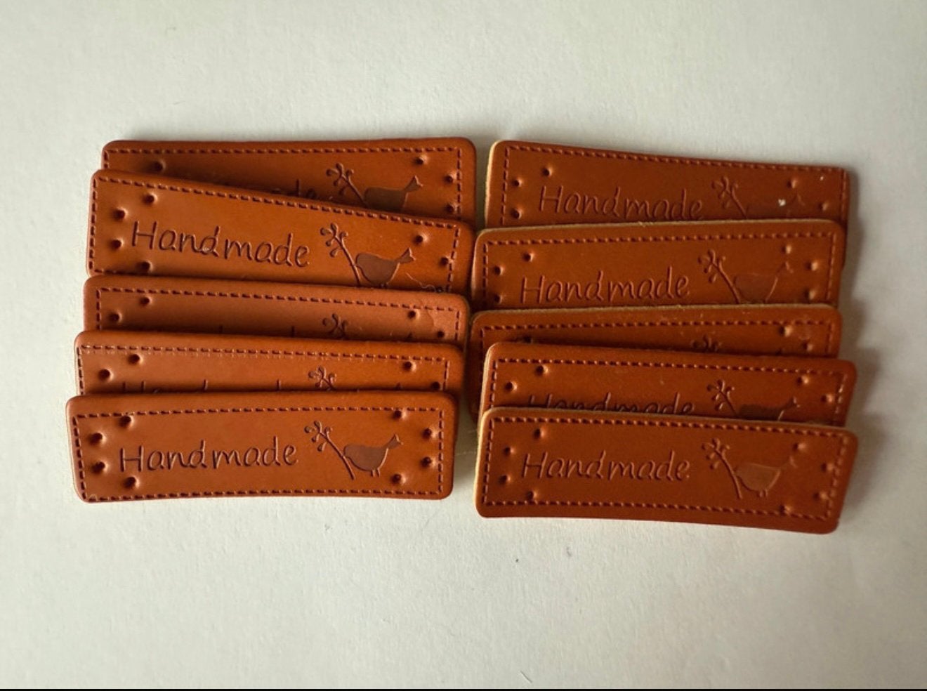 Nieuwe 10 etiketten met de tekst 'handmade', Ophalen of Verzenden, Nieuw