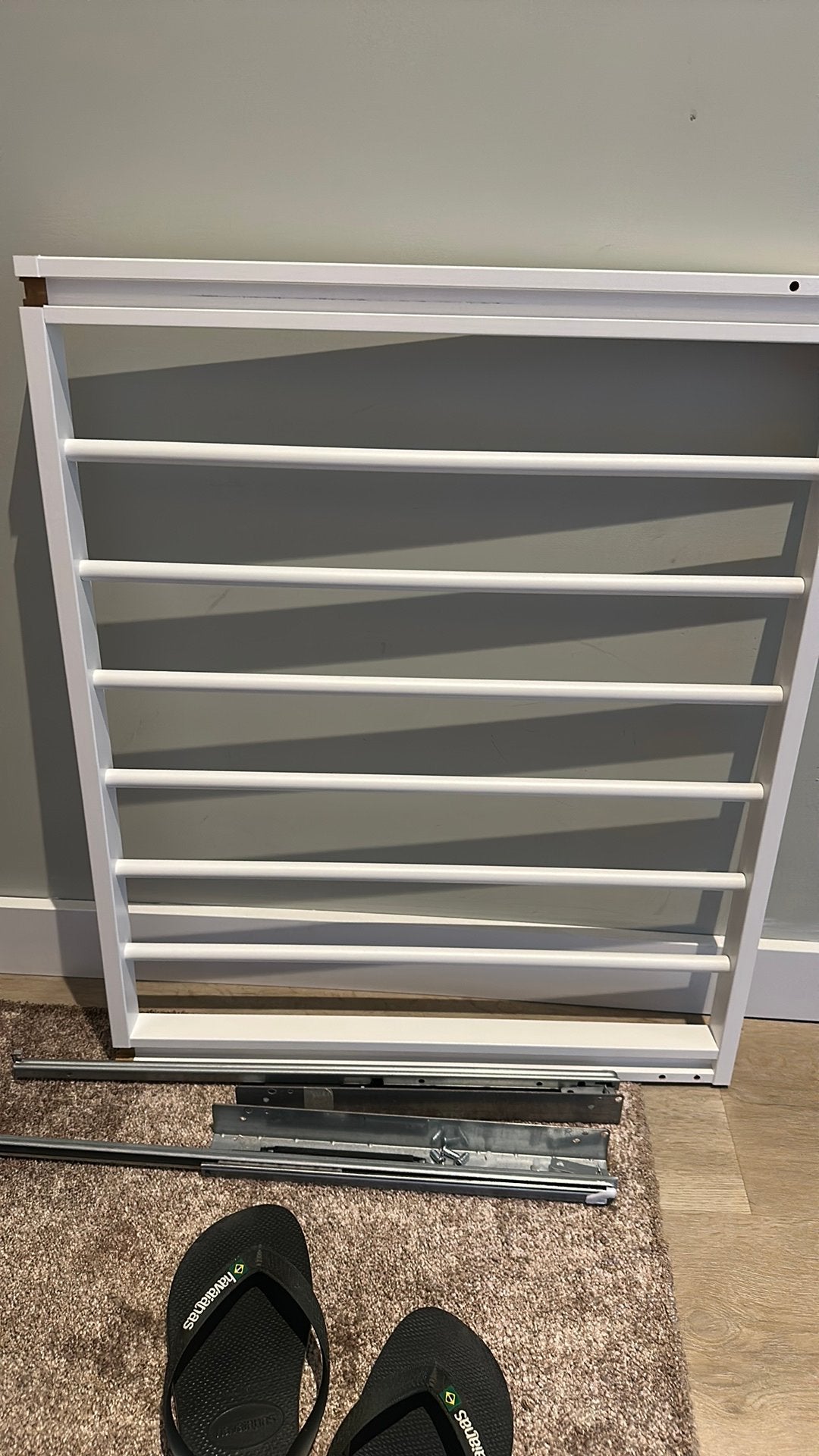 Komplement Uittrekbare broekhanger, wit, 75x58 cm Ikea Pax, Ophalen, 50 tot 100 cm, Zo goed als nieuw, Minder dan 100 cm