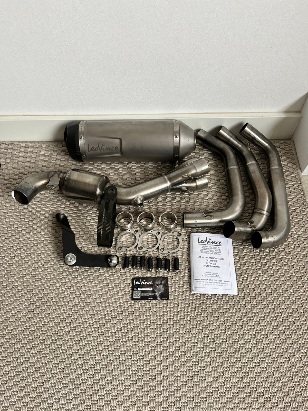 LeoVince One Evo / E keur / MT09 Tracer 900 / Full System, Ophalen of Verzenden, Gebruikt