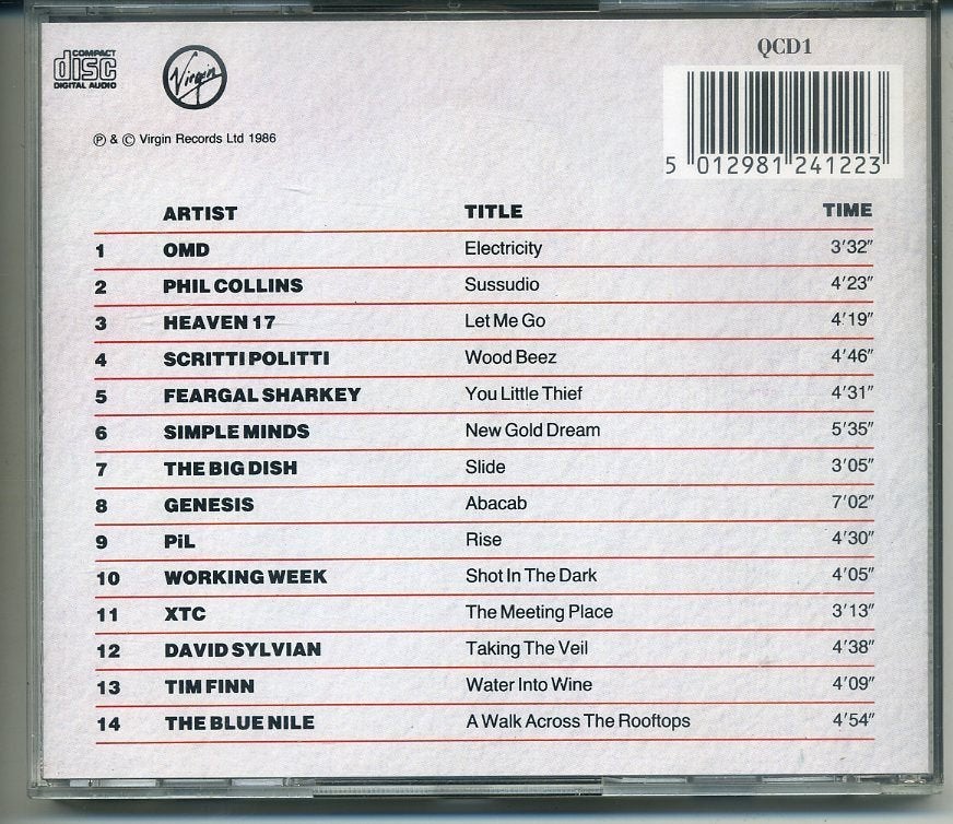 QCD Q Magazine Diverse Artiesten 14 nrs cd 1986 ZGAN, Ophalen of Verzenden, Zo goed als nieuw, Verzamelalbum, Pop
