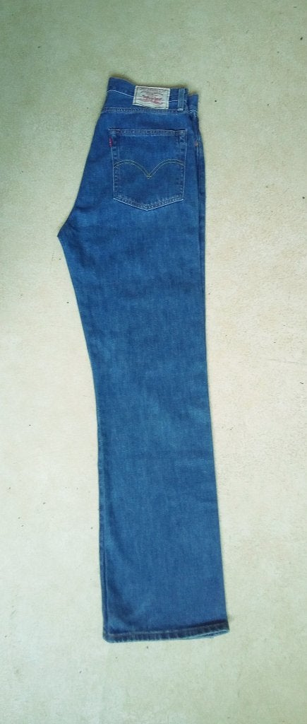 Levis high waist 1950s 701 big E jeans w30, Ophalen of Verzenden, Zo goed als nieuw, Blauw, W30 - W32 (confectie 38/40)