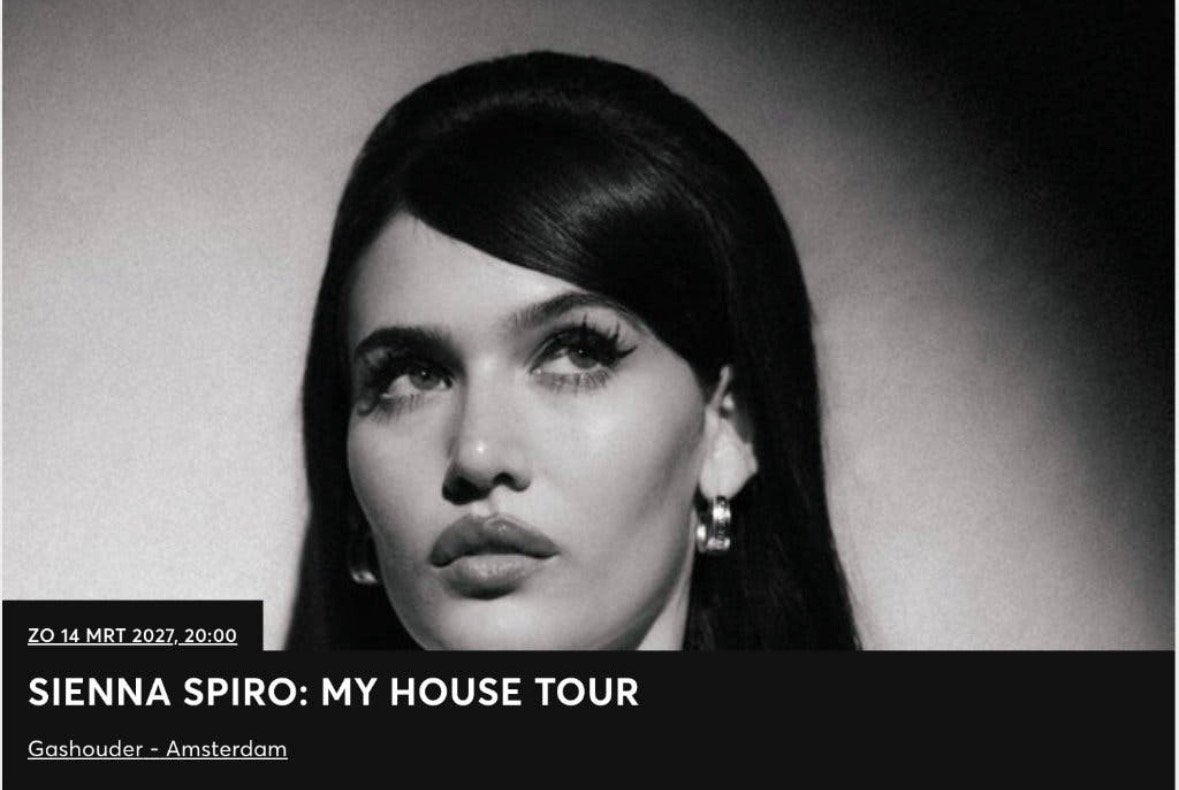 GEZOCHT TWEE SIENNA SPIRO KAARTEN, Tickets en Kaartjes, Twee personen