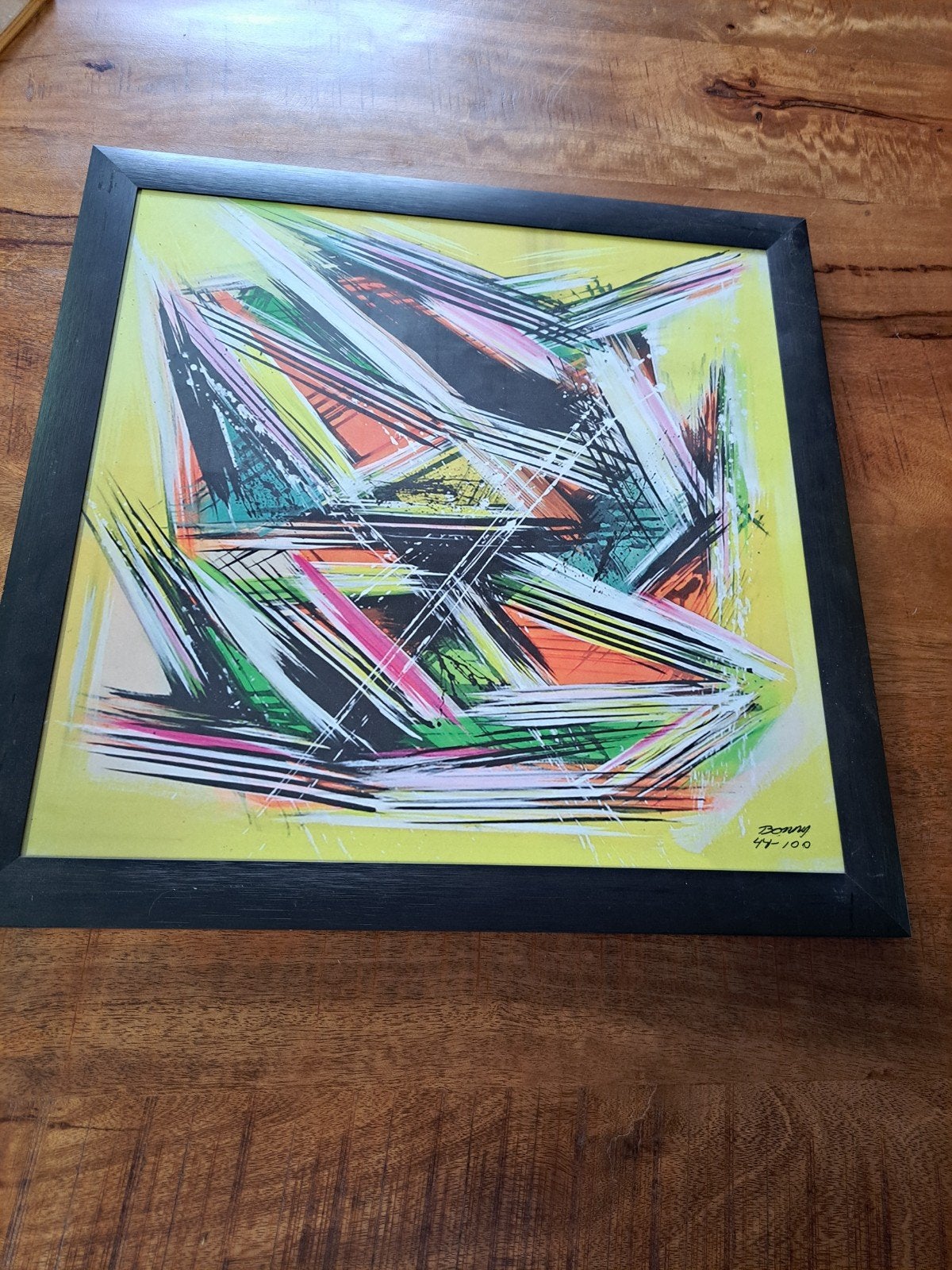 Bonny Dijkstra Kunstwerk - Abstracte Zeefdruk 40x40 cm, Ophalen of Verzenden