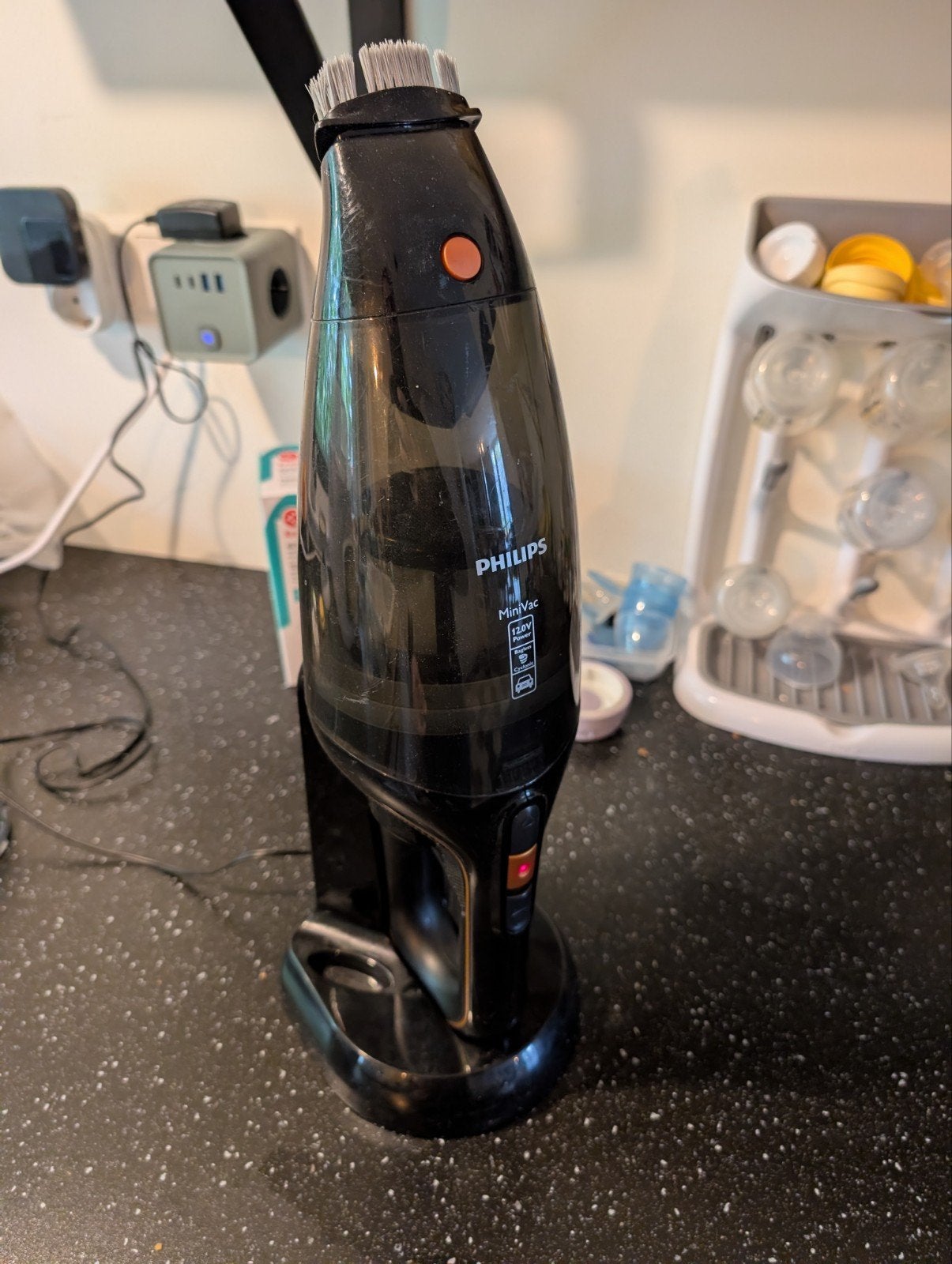 Philips MiniVac Kruimeldief - Handige Draadloze Stofzuiger, Witgoed en Apparatuur, Ophalen, Gebruikt, Draadloos, Reservoir