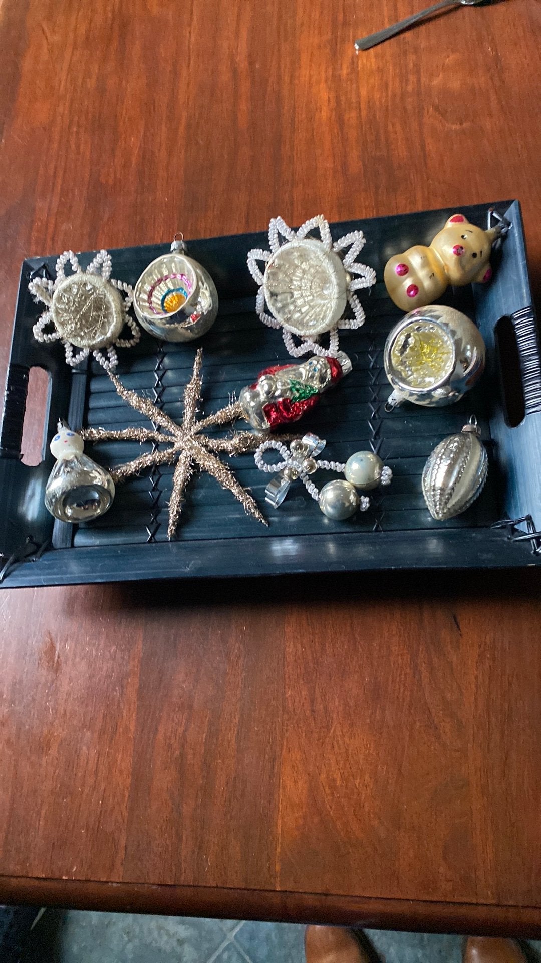 Oude antieke kerst kerstbal kerstversiering 2de keus 10 st., Diversen, Ophalen, Gebruikt