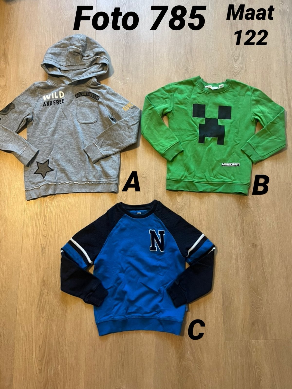 Trui jongen maat 122 zgan *foto 785*, Kinderen en Baby's, Ophalen of Verzenden, Zo goed als nieuw, Jongen, Shirt of Longsleeve