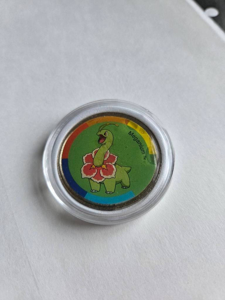 Pokémon Meganium Munt 2001 TM Nintendo Coin, Hobby en Vrije tijd, Verzamelkaartspellen | Pokémon, Ophalen of Verzenden, Gebruikt