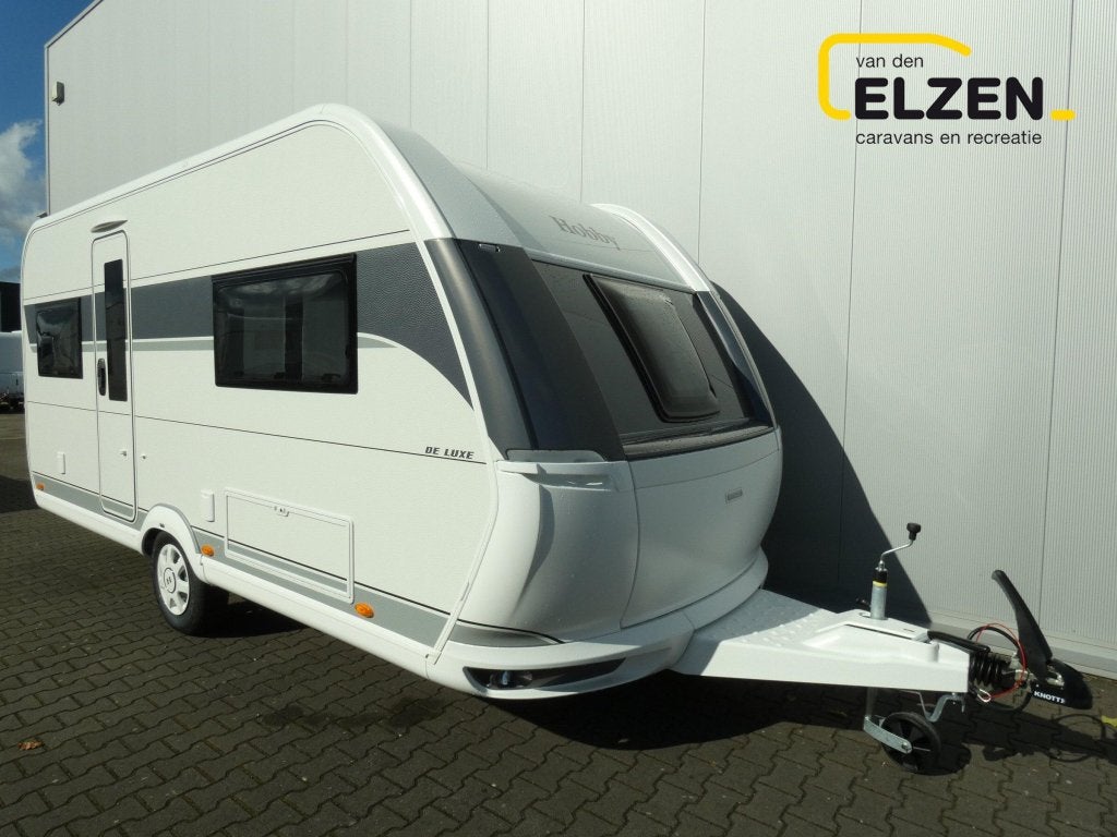 Hobby De Luxe 460 UFE OP=OP AKTIE, Caravans en Kamperen, Schokbreker, Rondzit, Hobby, Bedrijf