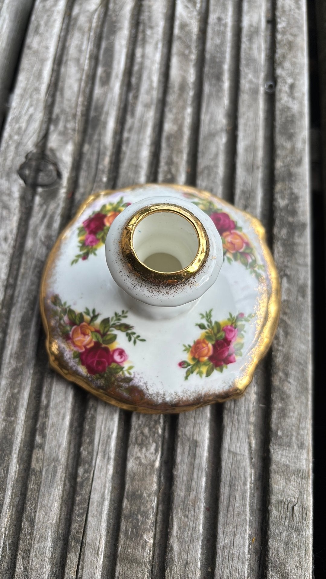 Royal Albert – Old Country Roses kandelaar, Ophalen of Verzenden