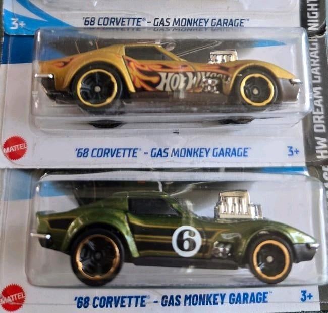 '68 Corvette Gas Monkey Garage 3x Hotwheels, Ophalen of Verzenden, Nieuw, Auto