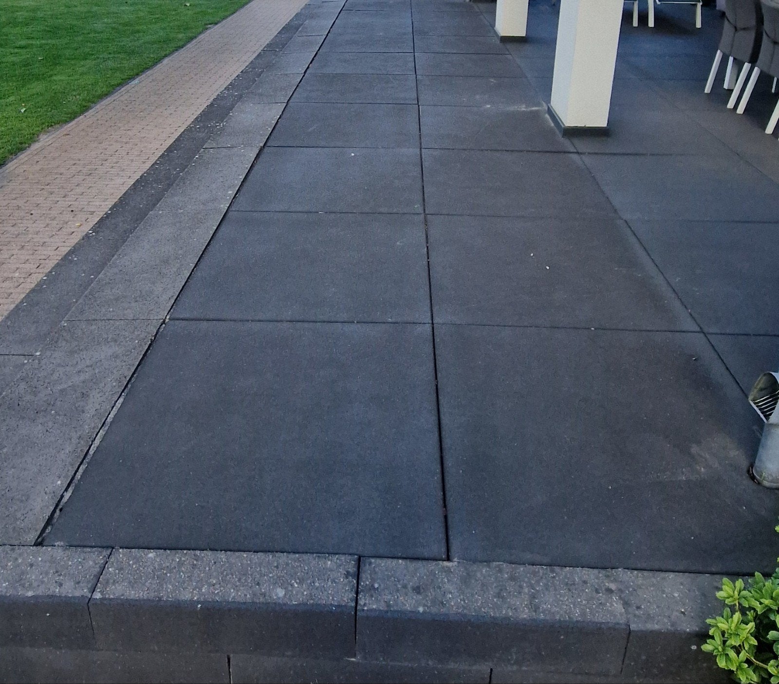 Grote terras tegels, antraciet, Tuin en Terras, Tegels en Klinkers, Terrastegels, Beton, Ophalen