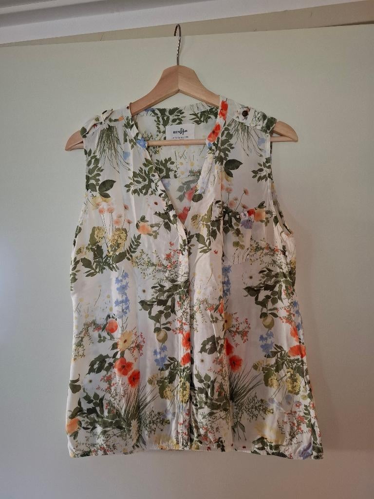 mouwloze blouse Bienbleu maat M, Maat 38/40 (M), Overige kleuren, Ophalen of Verzenden, Gedragen