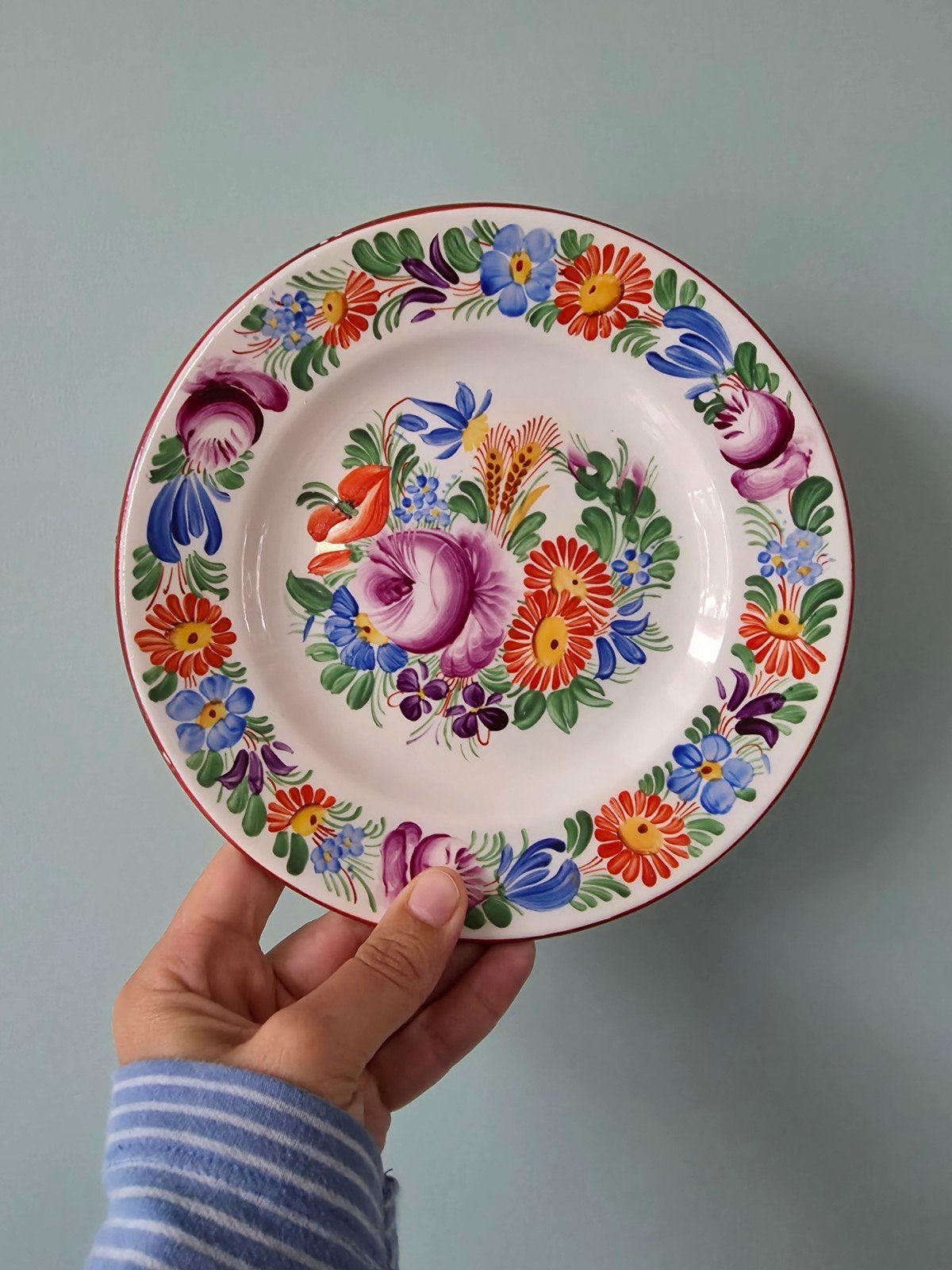 Vintage wandbordje, handbeschilderd, Ditmar Urbach, Ophalen of Verzenden