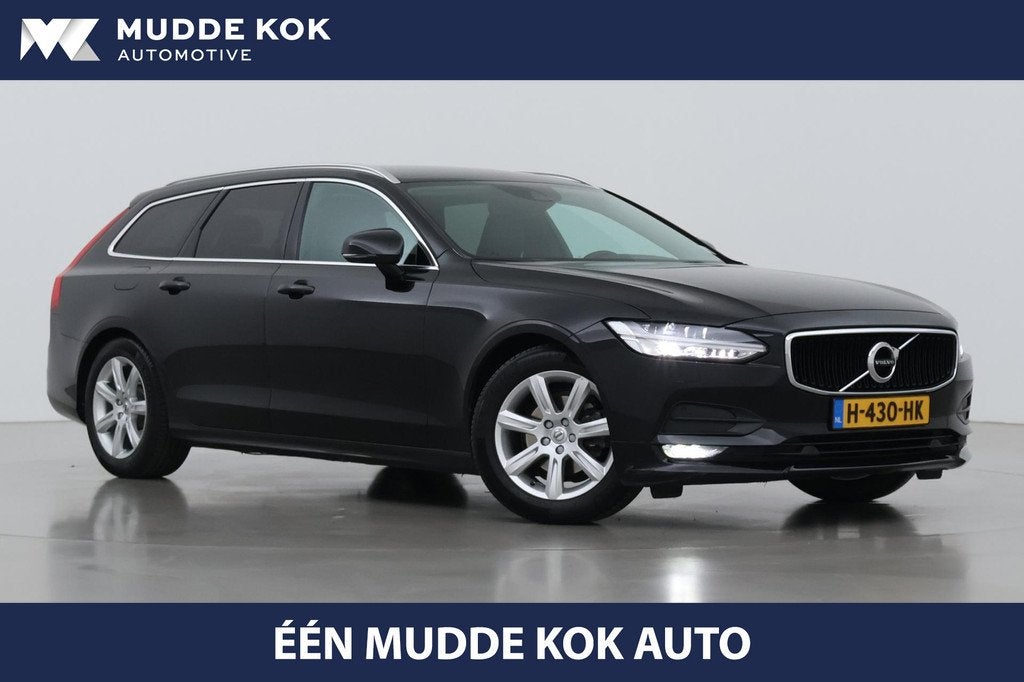 Volvo V90 D4 Momentum Pro | Trekhaak | harman/kardon | Camer, Euro 6, 1969 cc, Zwart, Leder