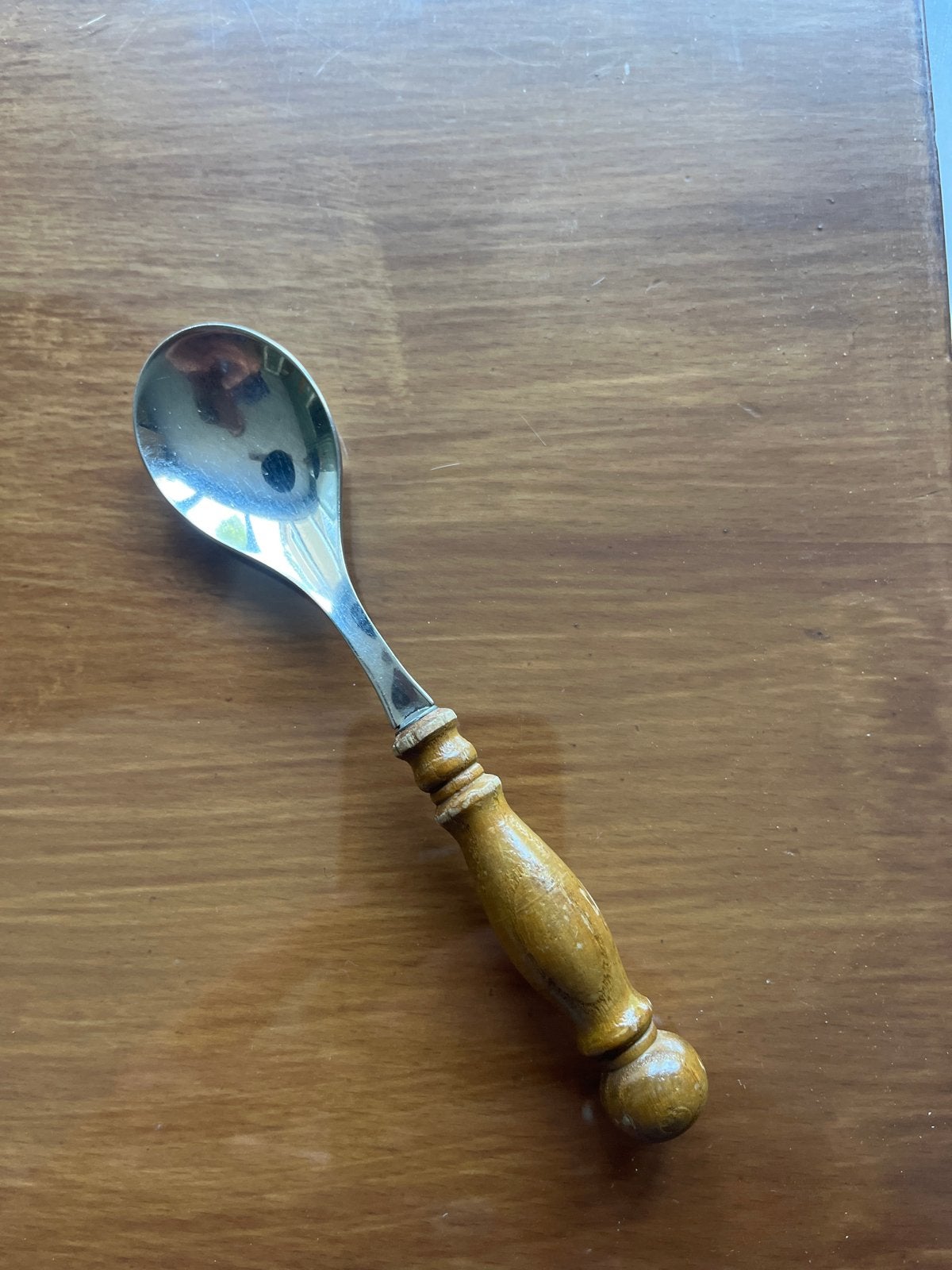 WMF Cromargan lepel met houten handvat, Ophalen of Verzenden
