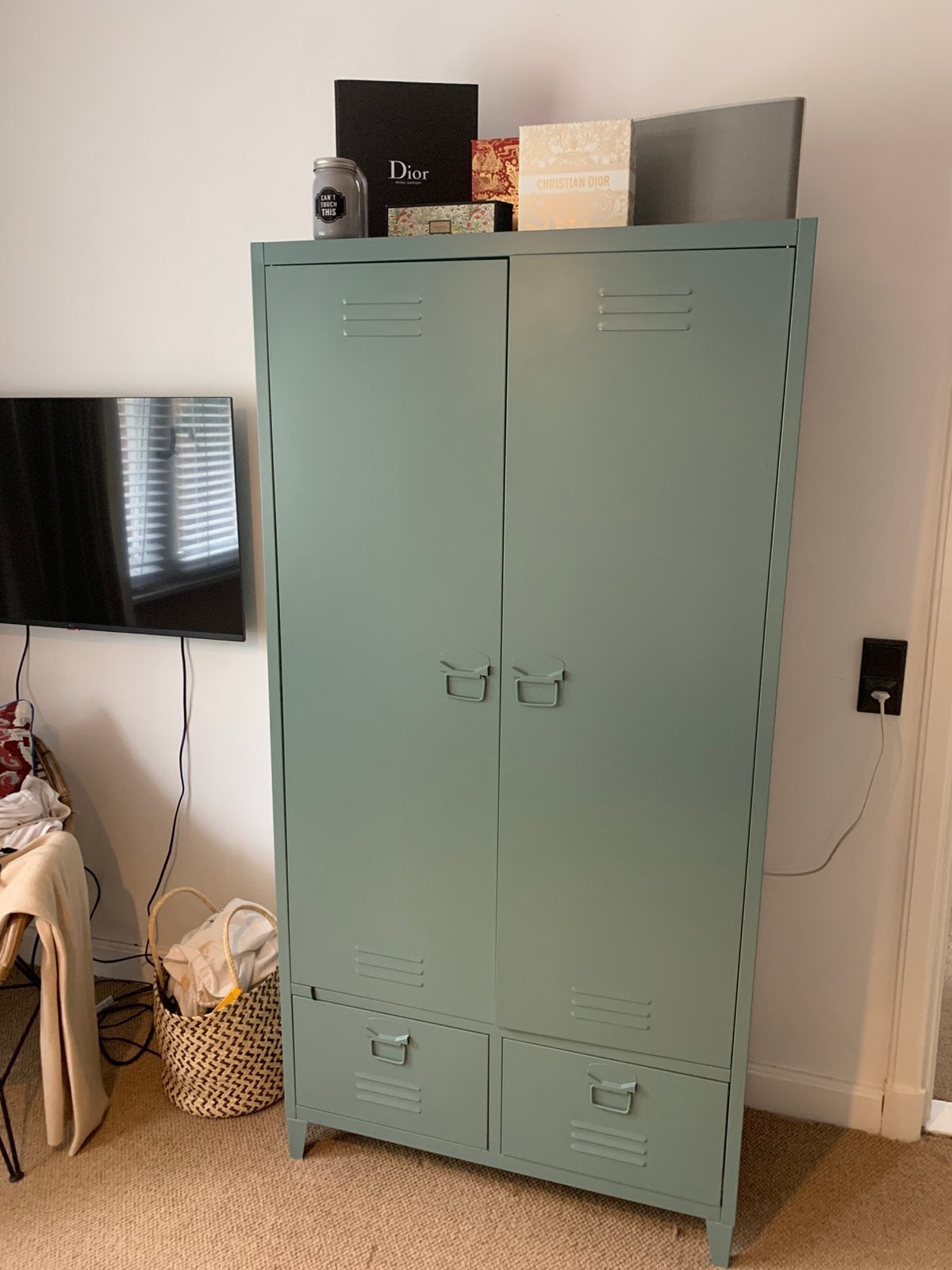 Super mooie groene lockerkast te koop, Nous living, Huis en Inrichting, Ophalen, Gebruikt