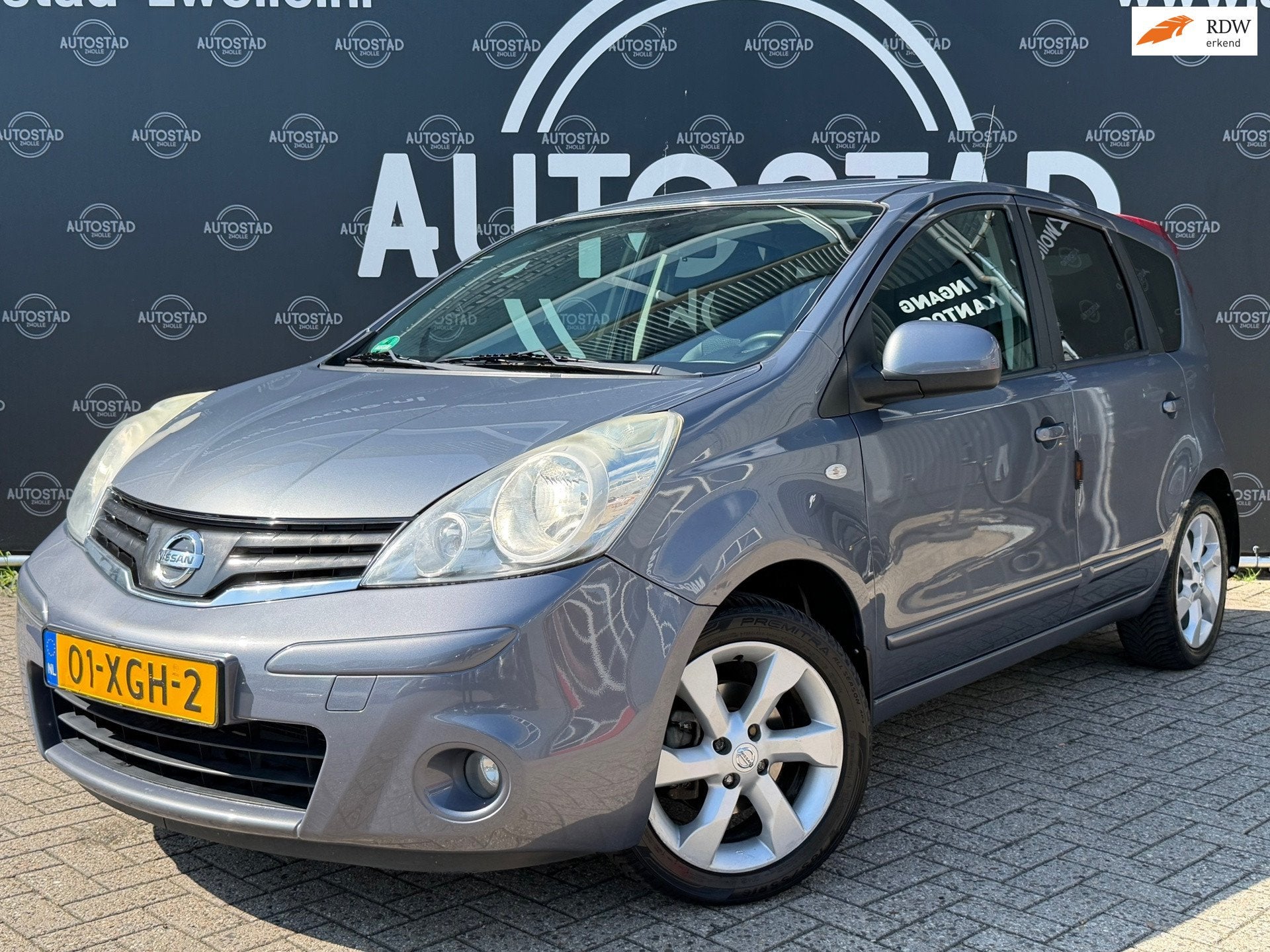 Nissan Note 1.6 Visia Automaat / NAP / Airco / APK / Navi, 15 km/l, 4 cilinders, Leder en Stof, 49 €/maand