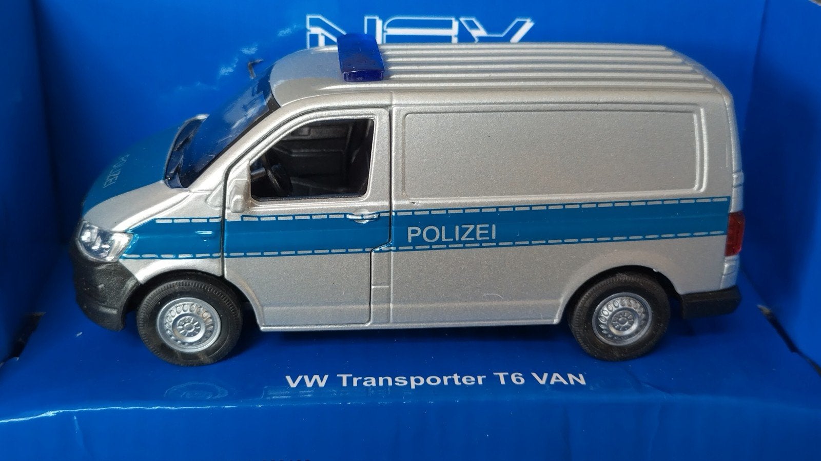 Volkswagen VW Transporter T6 Polizei 1:36 Welly Pol, Auto, Verzenden, ., Nieuw
