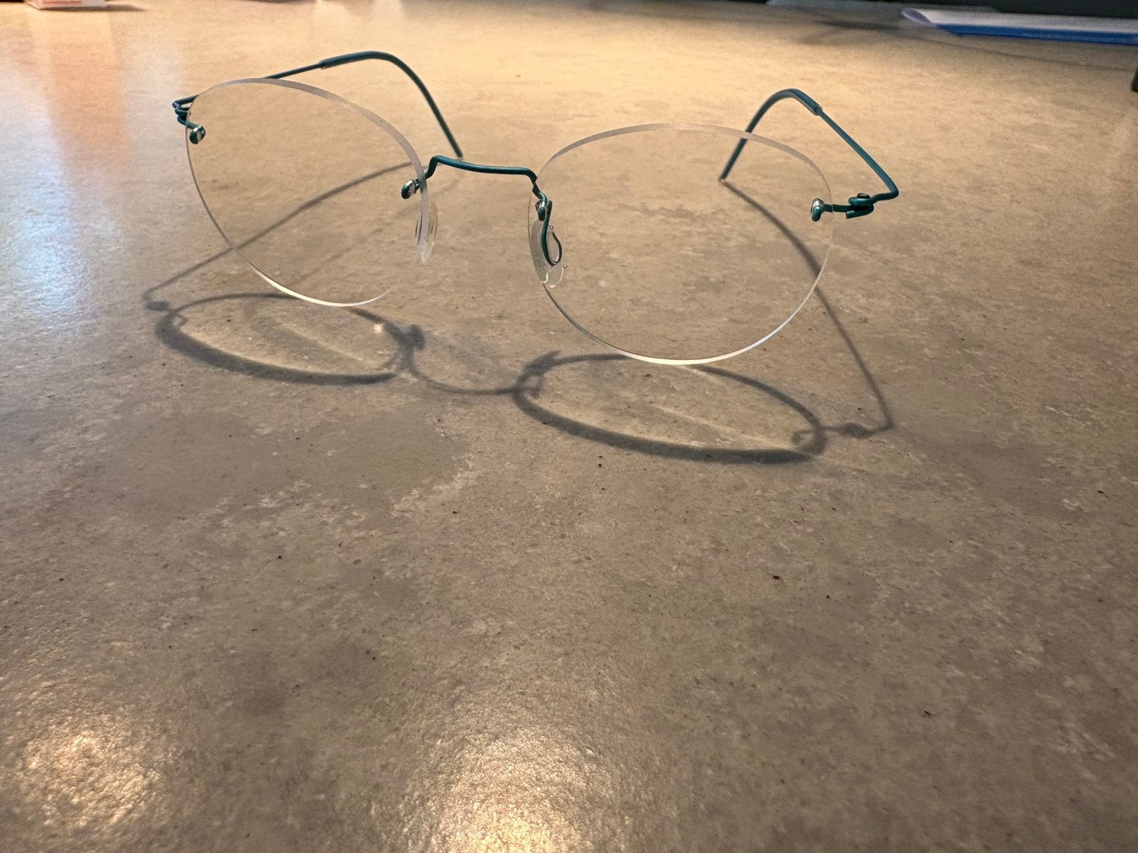 LINDBERG | montuurloos | ultra licht titanium | zeegroen, Ophalen, Zo goed als nieuw, Bril, Overige merken