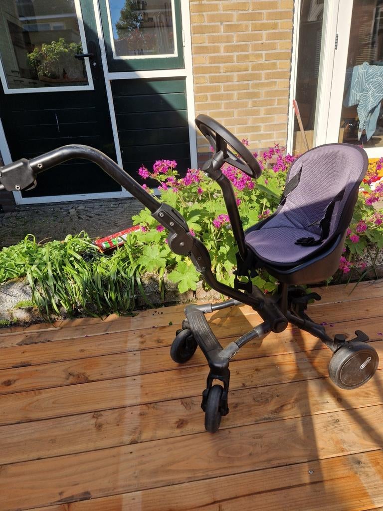 Meerijdplankje/stoeltje, Kinderen en Baby's, Gebruikt, Verstelbare duwstang, Ophalen, Kinderwagen