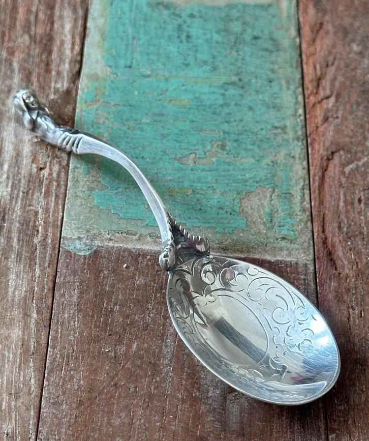 Zilveren gelegenheidslepel 835 Gebr. Niekerk Schoonhoven, Antiek en Kunst, Antiek | Goud en Zilver, Ophalen of Verzenden, Zilver