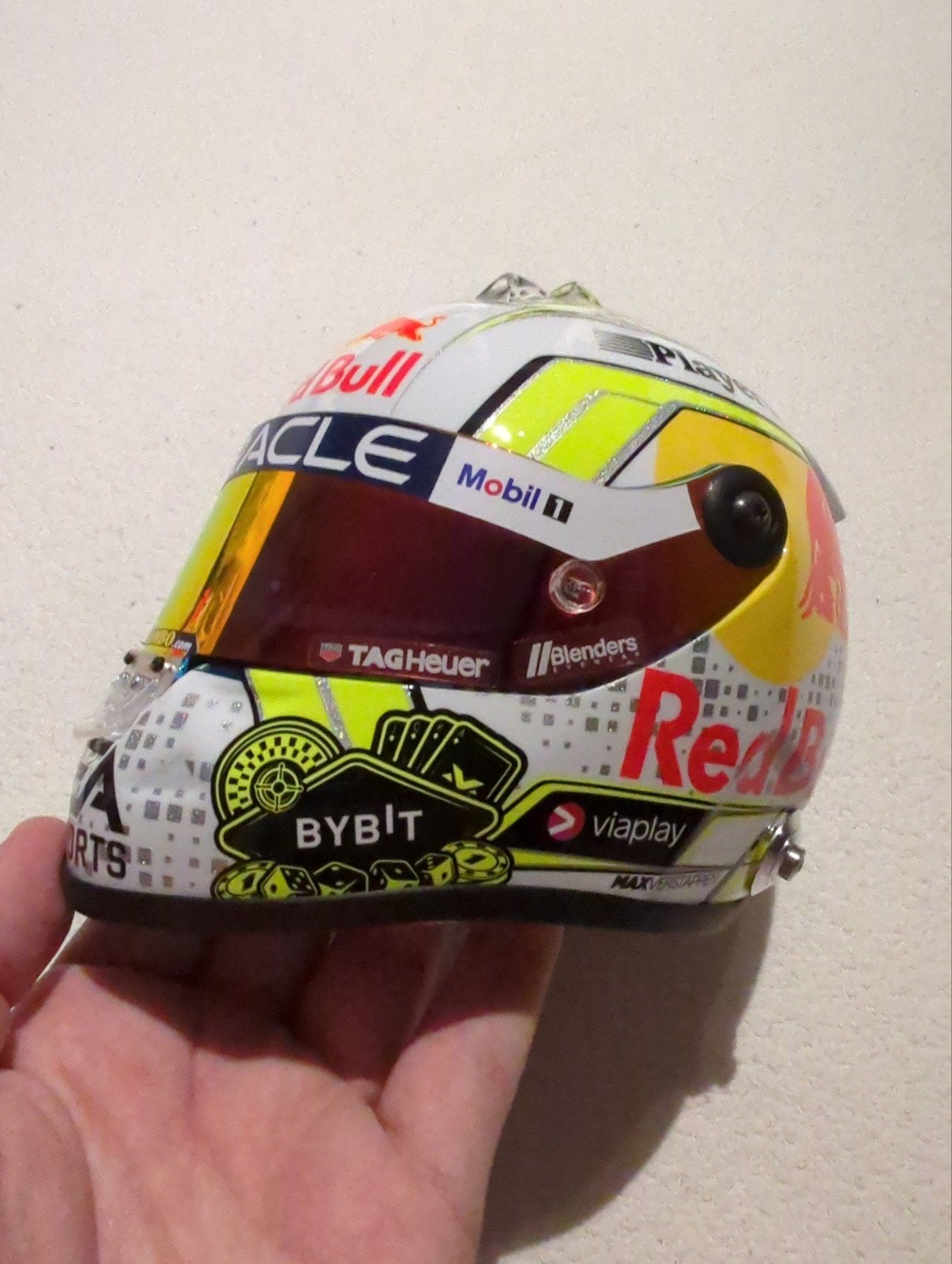 Max Verstappen Las Vegas GP 2024 Helm Schaalmodel 1:2, Overige merken, Nieuw, Ophalen of Verzenden, Groter dan 1:32