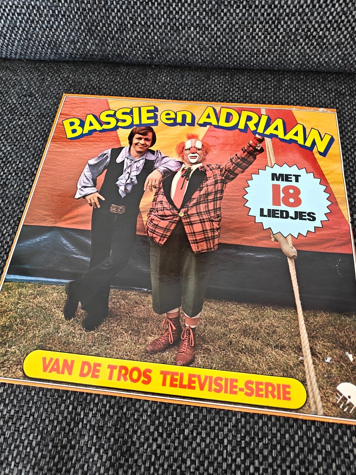 Bassie en Adriaan LP - 18 liedjes met handtekeningen, LP, Gebruikt, Gesigneerd, Ophalen of Verzenden