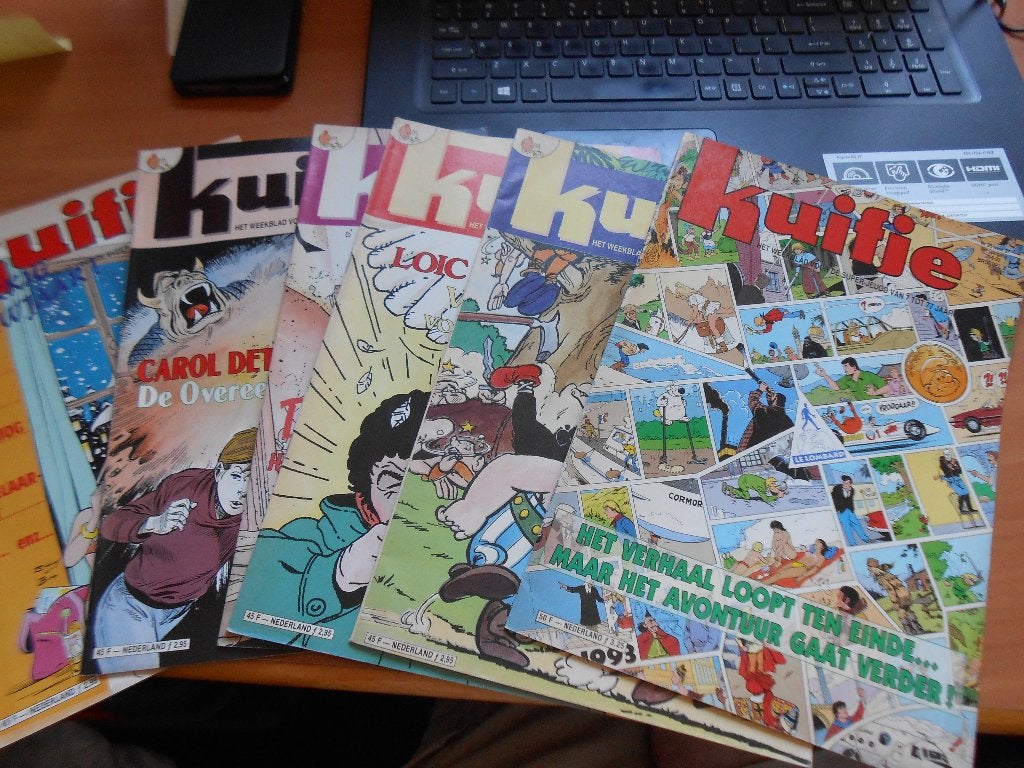 6-tal weekbladen Kuifje jaren '90, Boeken, Meerdere stripboeken, Ophalen of Verzenden, Gelezen