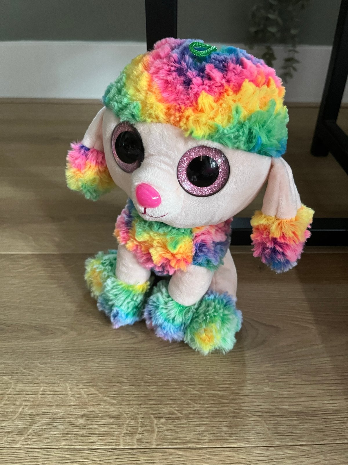 Ty Beanie Boo Poedel - Regenboogkleuren, Zo goed als nieuw, Middelgroot (20 tot 80 cm), Meerkleurig, Ty