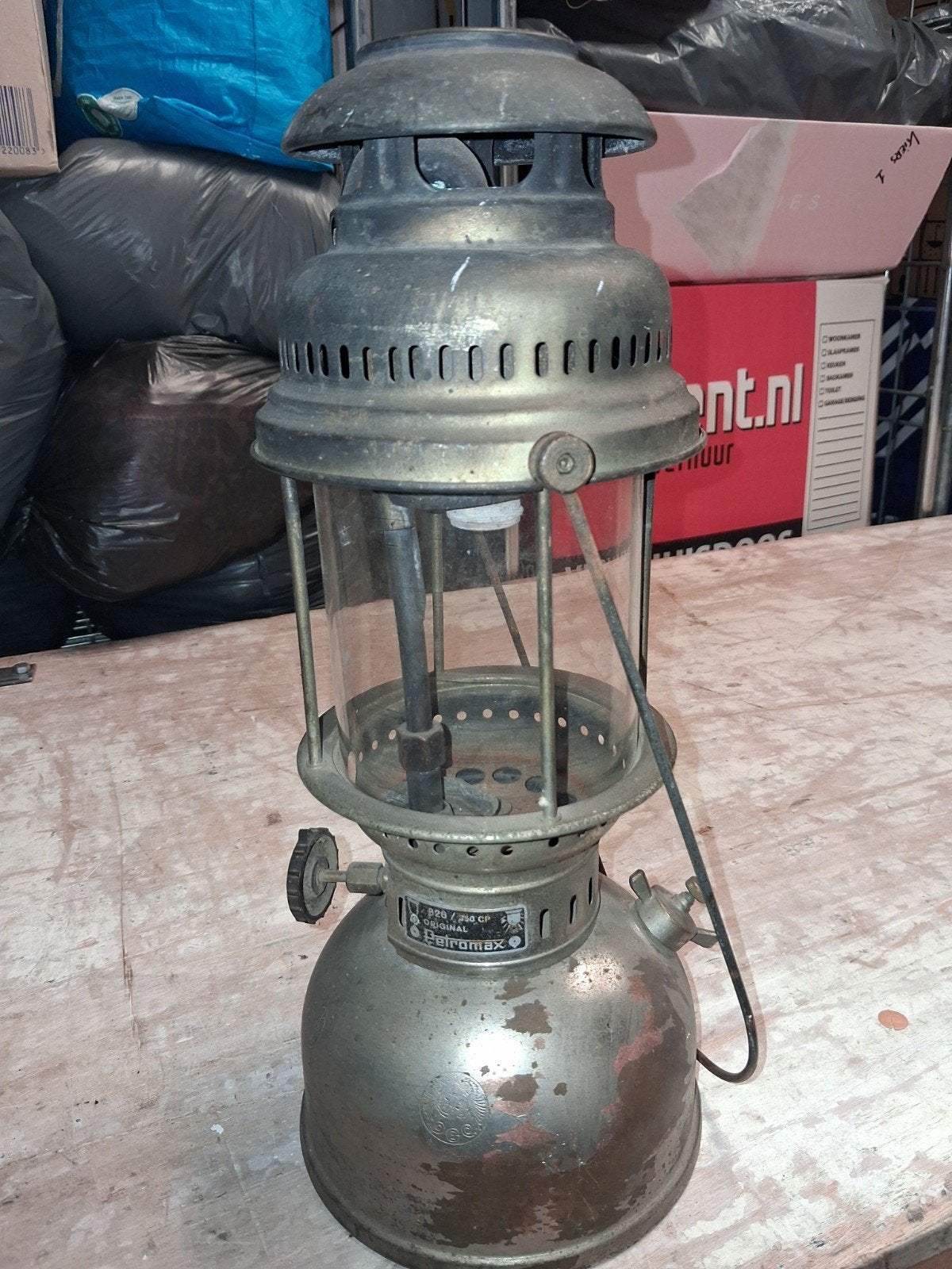 Vintage Petromax B26/350 CP Kerosine Lamp - Origineel, Ophalen of Verzenden